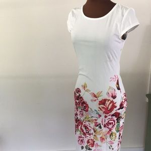 GORGEOUS Rose floral Tight Dress